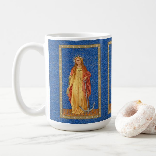 St. Philomena with Anchor (SNV 051) Coffee Mug (With Donut)