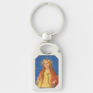 St. Philomena with Anchor (SNV 051) Key Ring