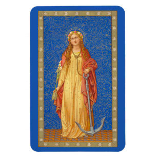 St. Philomena with Anchor (SNV 051) Magnet