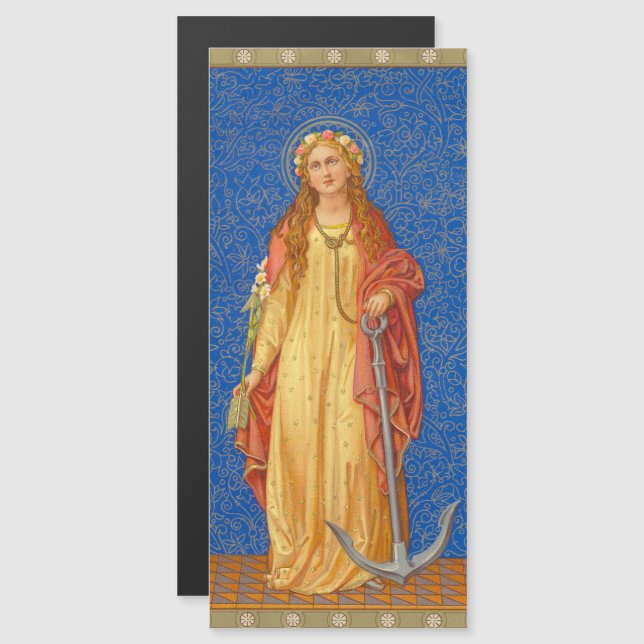 St. Philomena with Anchor (SNV 051) Magnet (Front/Back)