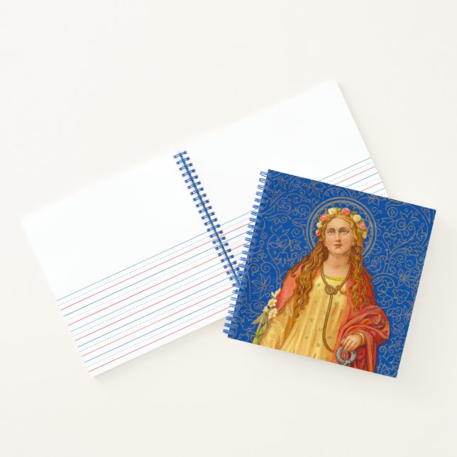 St. Philomena with Anchor (SNV 051) Notebook (Inside)