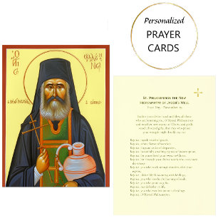 St. Philoumenos the New Hieromartyr Prayer Card