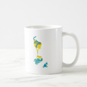 St. Pierre And Miquelon flag map Coffee Mug