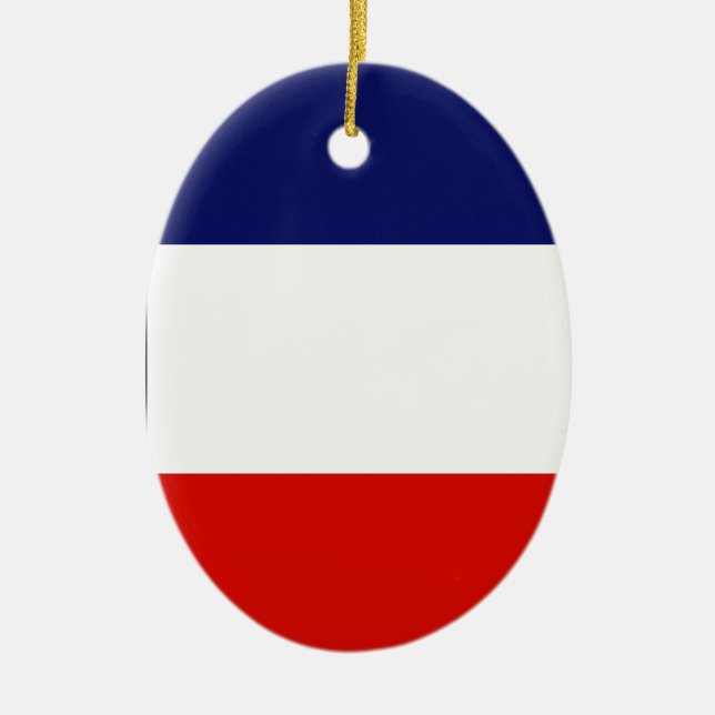 ST. PIERRE CERAMIC TREE DECORATION (Front)