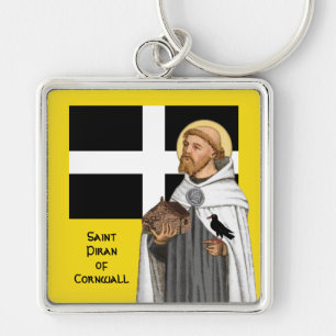 St. Piran of Cornwall (SAE 01) and His Flag Key Ring