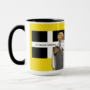 St. Piran of Cornwall (SAE 01) and His Flag Mug