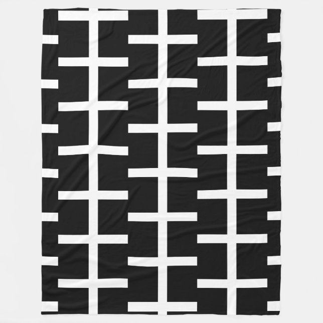 St. Piran’s flag / flag of Cornwall Fleece Blanket (Front)