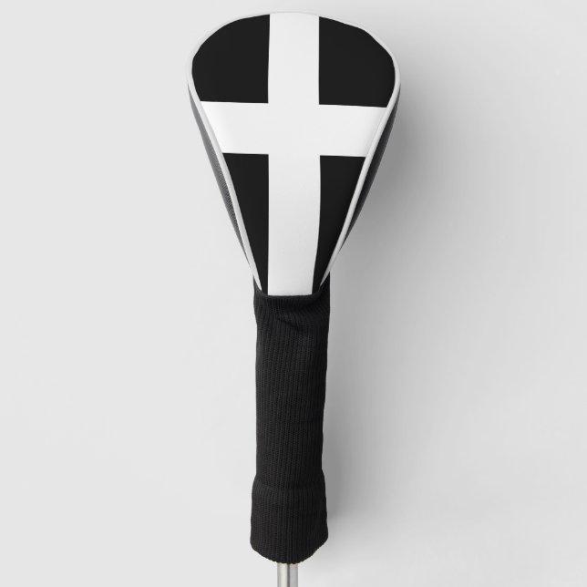 St. Piran’s flag / flag of Cornwall  Golf Head Cover (Front)