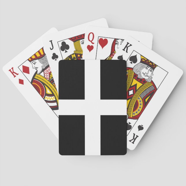 St. Piran’s flag / flag of Cornwall Playing Cards (Back)