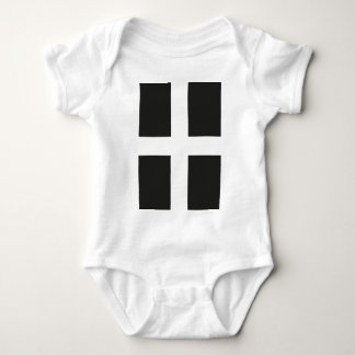 St Piran's Flag Cornwall Kernow Baby Bodysuit