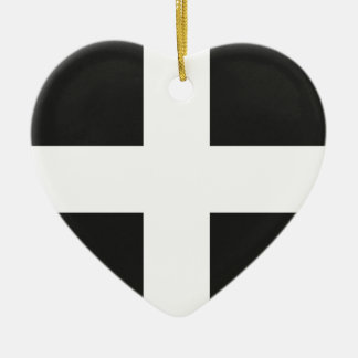 St Piran's Flag Cornwall Kernow Ceramic Ornament