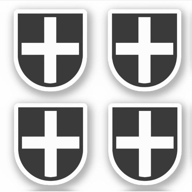 St. Piran's Shield 4-Up - Contour (Front)