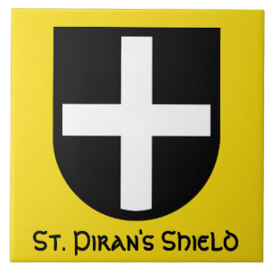 St. Piran's Shield Ceramic Tile