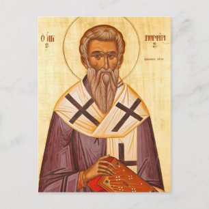 St. Porphyrios of Gaza Orthodox Christian Icon Postcard