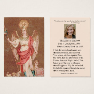 St. Raphael Archangel Prayer Funeral Holy Card