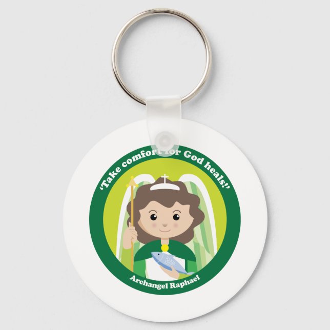 St. Raphael the Archangel Key Ring (Front)