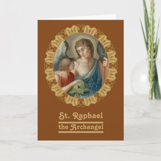 St Raphael the Archangel (M12) Blank Greeting Card (Front)