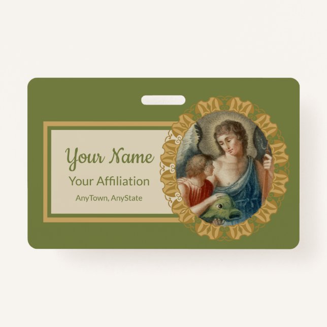 St. Raphael the Archangel (M 012) ID Badge (Front)