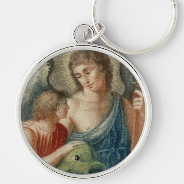St. Raphael the Archangel (M 012) Key Ring (Front)