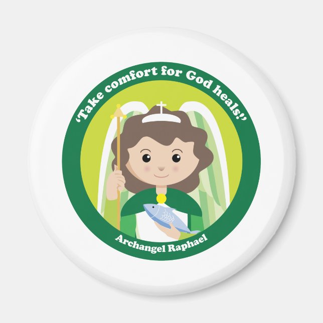 St. Raphael the Archangel Magnet (Front)