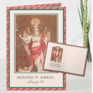 St. Raphael the Archangel Religious Scripture Card
