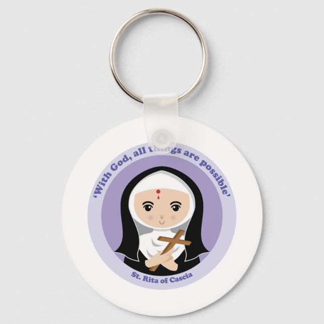 St. Rita of Cascia Key Ring (Front)
