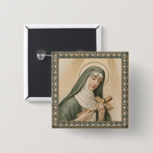 St. Rita of Cascia (M 015) Square 15 Cm Square Badge