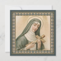 St. Rita of Cascia (M 015) Square Greeting