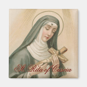 St. Rita of Cascia (M 015) Square Magnet