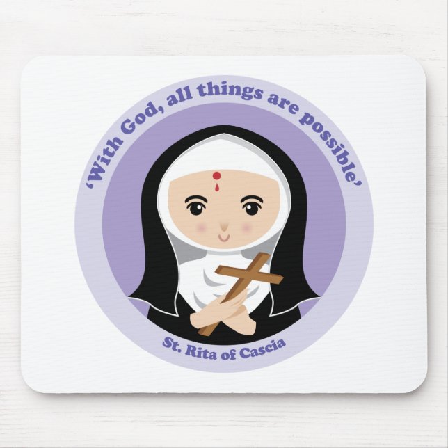 St. Rita of Cascia Mouse Pad (Front)