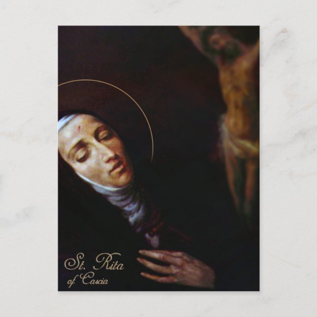 St. Rita of Cascia Postcard (Front)