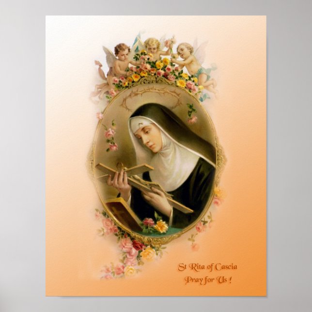 St Rita of Cascia Poster (Front)