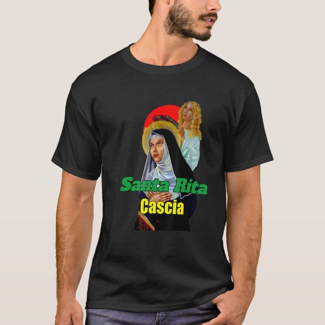 St Rita Of Cascia Prayer Catholic Patron Saint Los T-Shirt (Front)