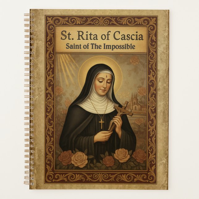 St Rita of Cascia Saint of the Impossible Catholic Planner (Front)
