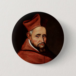 St. Robert Bellarmine Patron of Canon Lawyers 6 Cm Round Badge