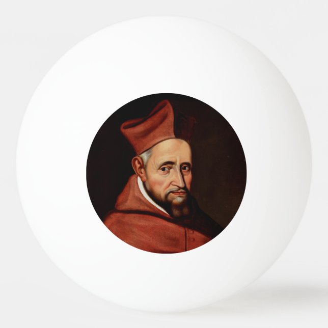 St. Robert Bellarmine Patron of Canon Lawyers Ping Pong Ball (Front)