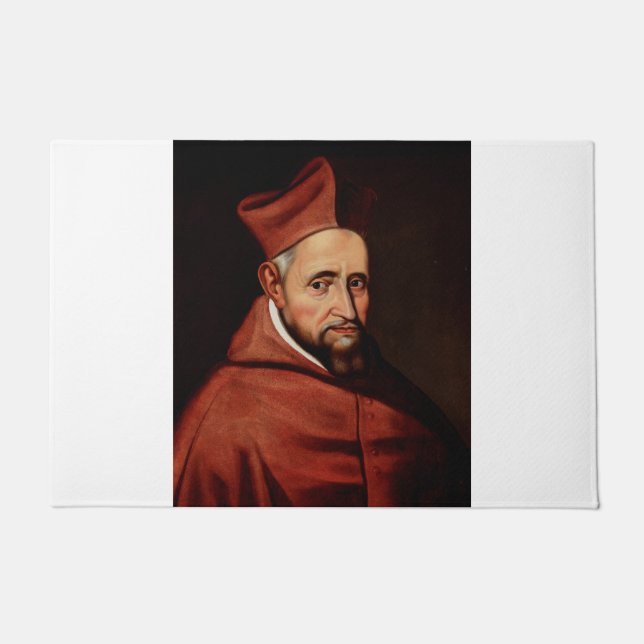 St. Robert Bellarmine Roman Library Art Doormat (Front)