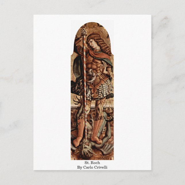 St. Roch By Carlo Crivelli Postcard (Front)