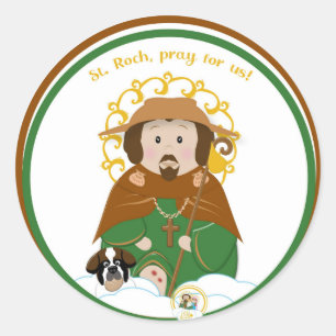 St. Roch Classic Round Sticker