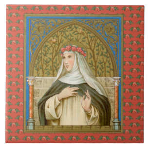 St. Rose of Lima (BK 020) Ceramic Tile