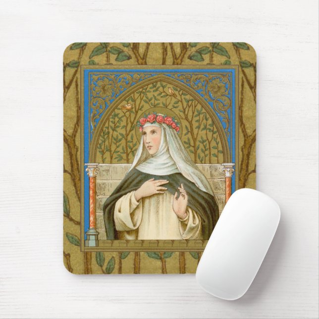 St. Rose of Lima (BK 020) Mouse Pad (With Mouse)
