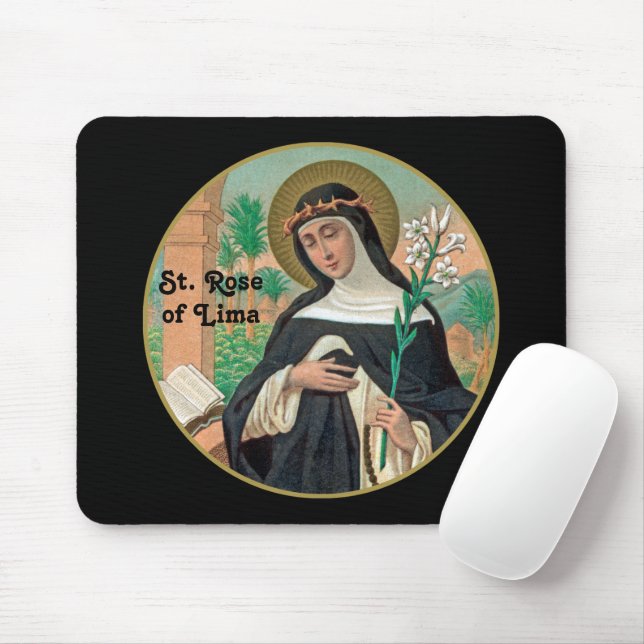 St. Rose of Lima (Detail; K 48) Mouse Pad (With Mouse)