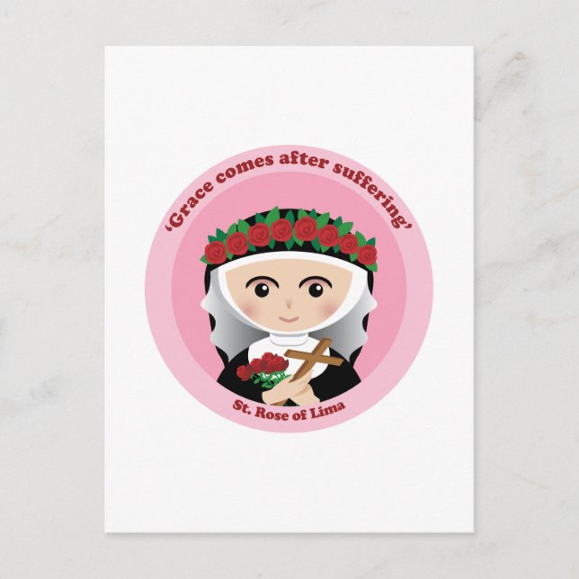 St. Rose of Lima Postcard (Front)