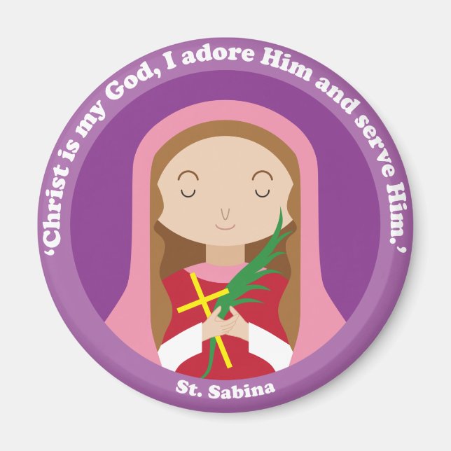 St. Sabina Magnet (Front)