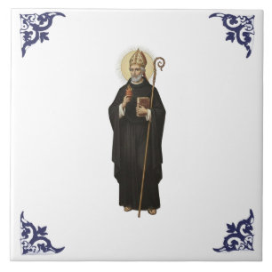 St Saint Augustine Religious Christian Ceramic Tile