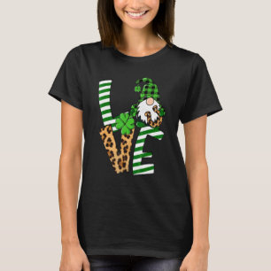 St Saint Patrick's Day Love Shamrock Gnomies Luck T-Shirt