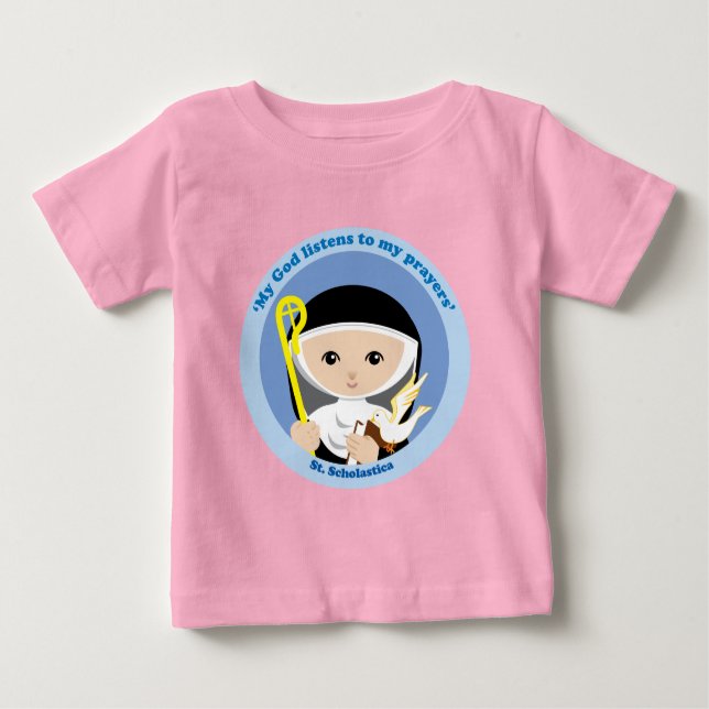 St. Scholastica Baby T-Shirt (Front)