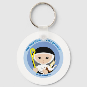 St. Scholastica Key Ring