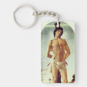 St. Sebastian by Boticelli, 1474 Key Ring