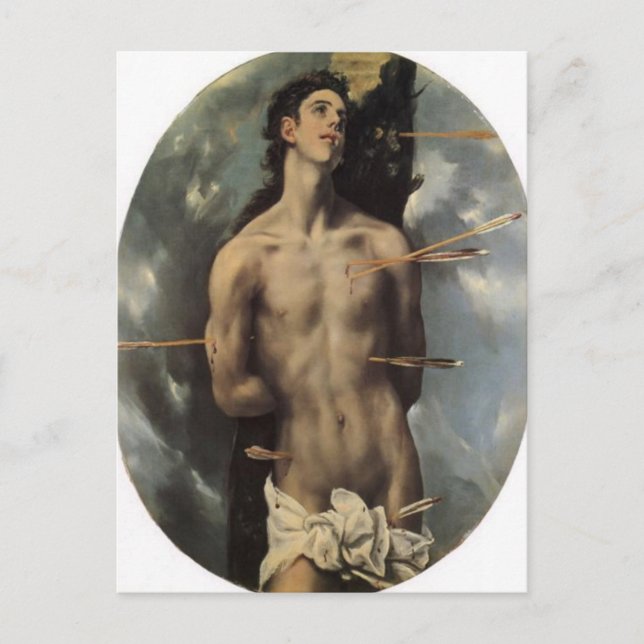 St. Sebastian by El Greco Postcard (Front)